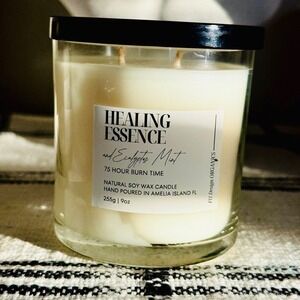 Candle- Organic, Healing Essence  (Burns 50-400‎ hours) -with Notes of E…